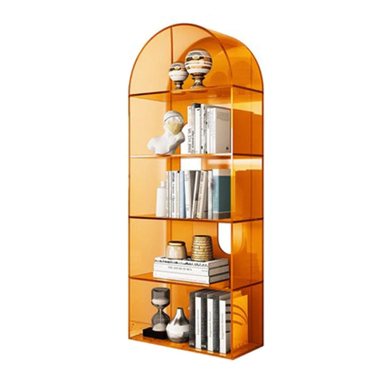Libreria contemporanea con schienale aperto, libreria acrilico con ripiani Clearhalo