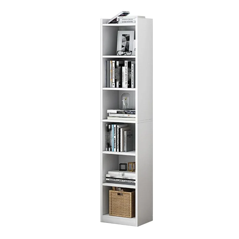 Libreria contemporanea con schienale chiuso Scaffale legno ingegnerizzato per l'home office Clearhalo