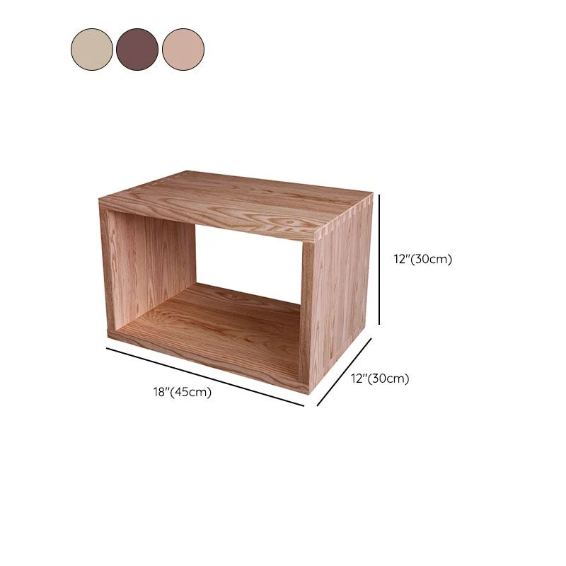 Libreria cubo con schienale aperto Libreria contemporanea legno massello per la casa Clearhalo