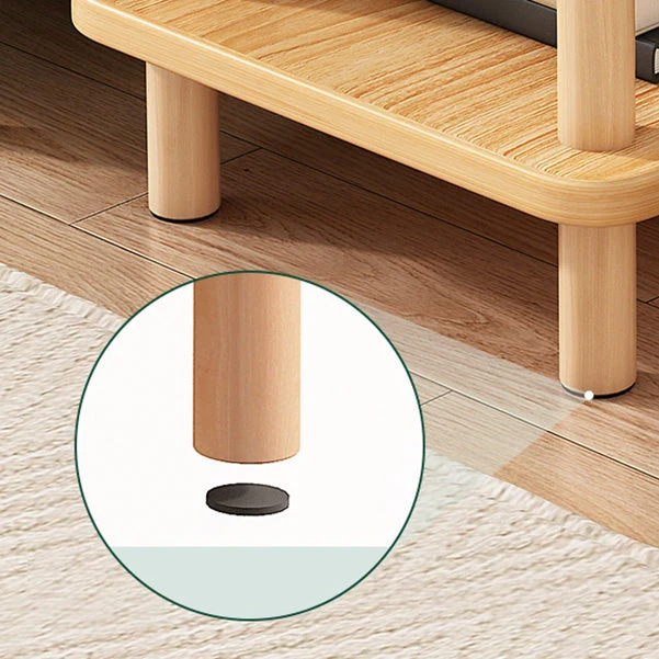 Libreria Etagere stile moderno legno con schienale aperto per la casa Clearhalo