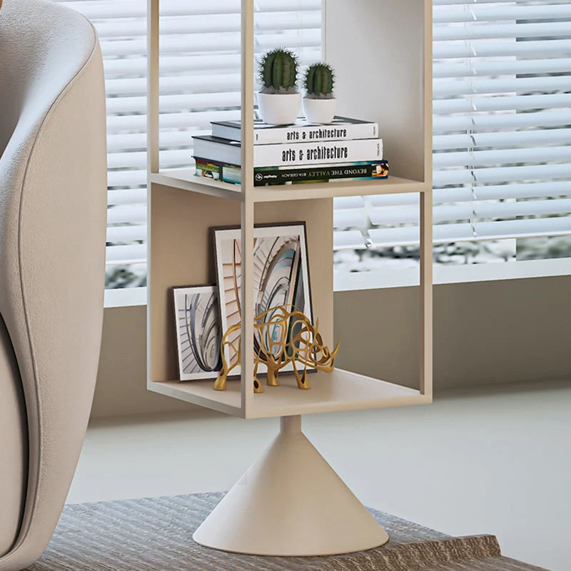 Libreria Glam metallo con schienale aperto, scaffale per libri per l'home office Clearhalo