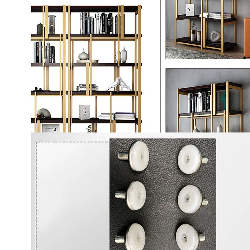 Libreria Glam Shelf Libreria metallo con schienale aperto per l'home office Clearhalo