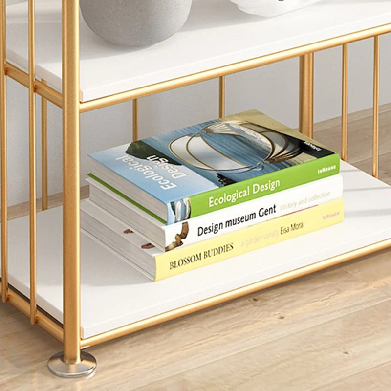 Libreria Gold Standard Libreria contemporanea metallo con schienale aperto Clearhalo