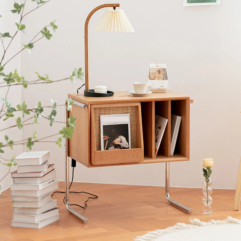 Libreria legno massello stile moderno, libreria con schienale chiuso e anta Clearhalo