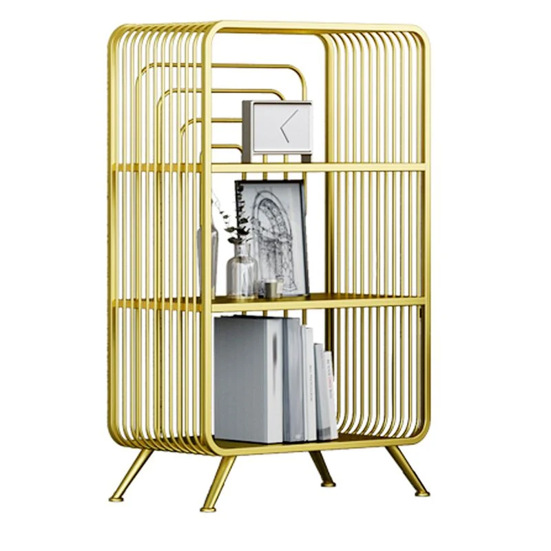 Libreria metallo con schienale aperto stile moderno per l'home office Clearhalo