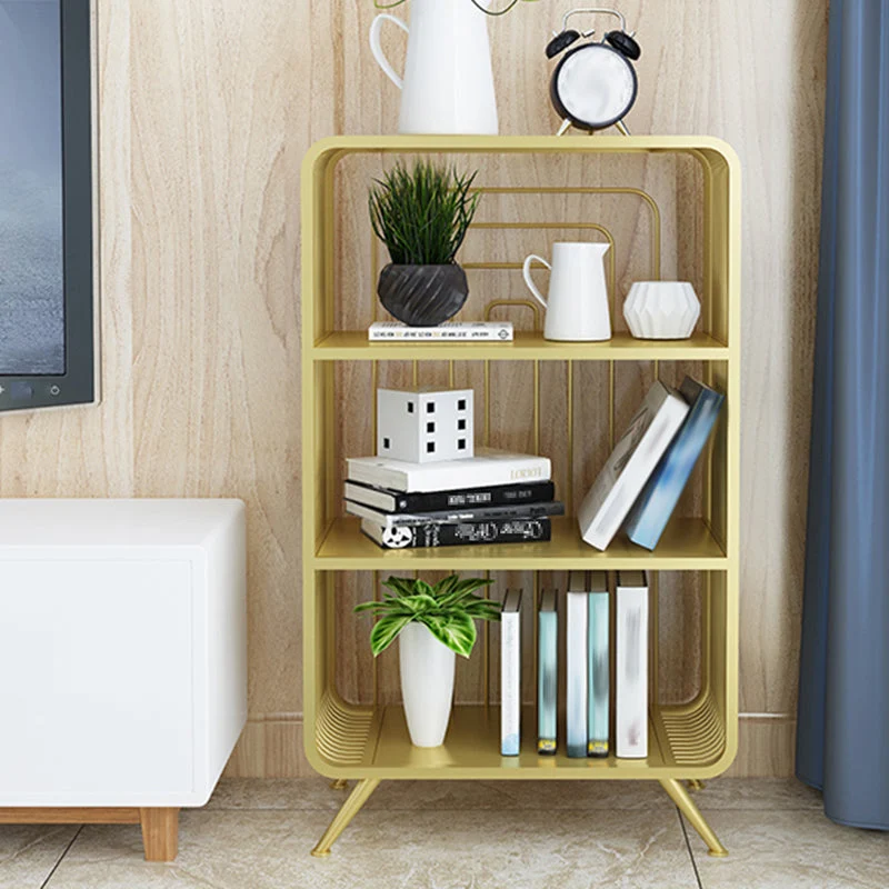 Libreria metallo con schienale aperto stile moderno per l'home office Clearhalo