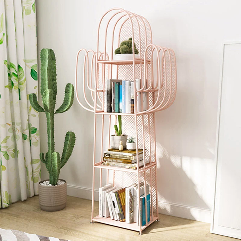 Libreria metallo con schienale chiuso Scaffale stile scandinavo per l'home office Clearhalo