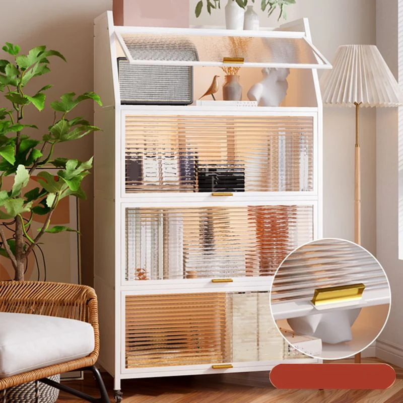 Libreria moderna acciaio con ante. Libreria standard Clearhalo