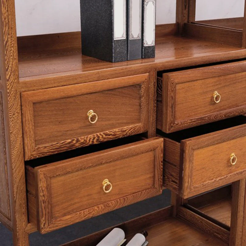 Libreria moderna con schienale aperto Libreria legno Etagere con ripiani Clearhalo