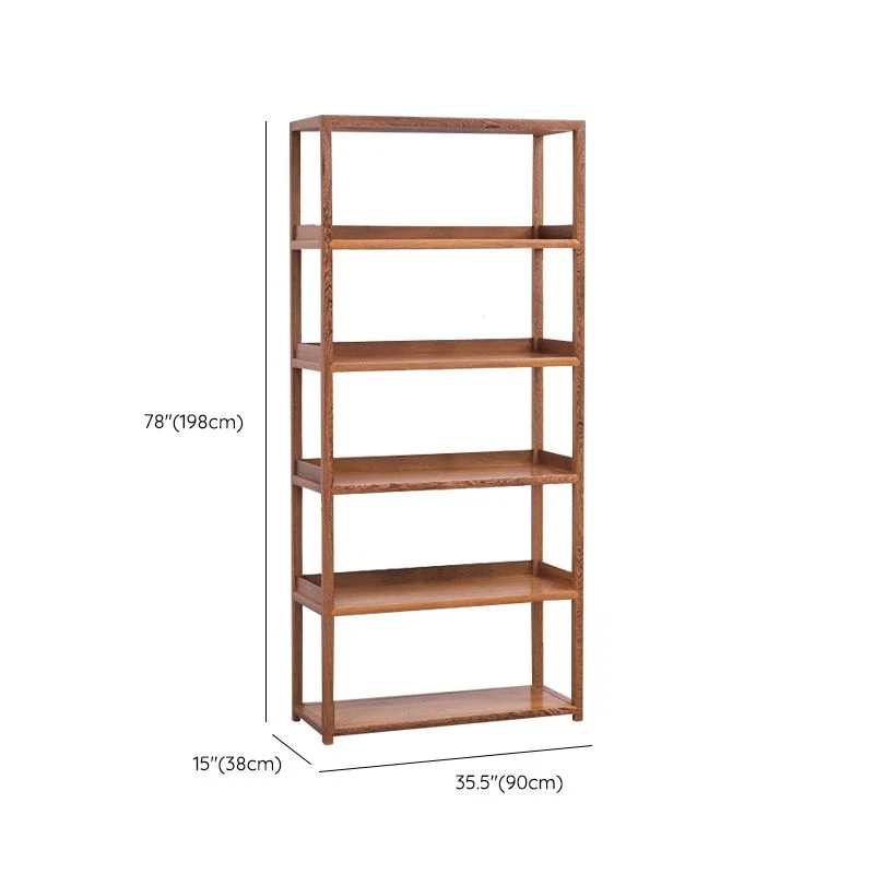Libreria moderna con schienale aperto Libreria legno Etagere con ripiani Clearhalo