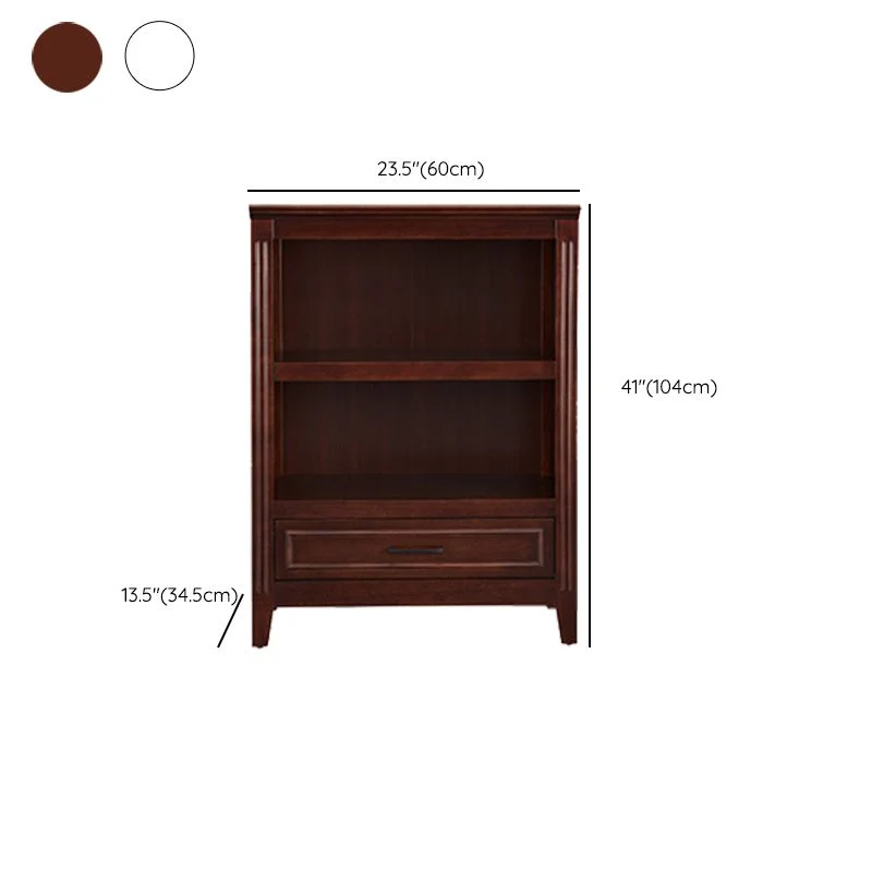 Libreria moderna con schienale chiuso Libreria standard legno per sala studio Clearhalo