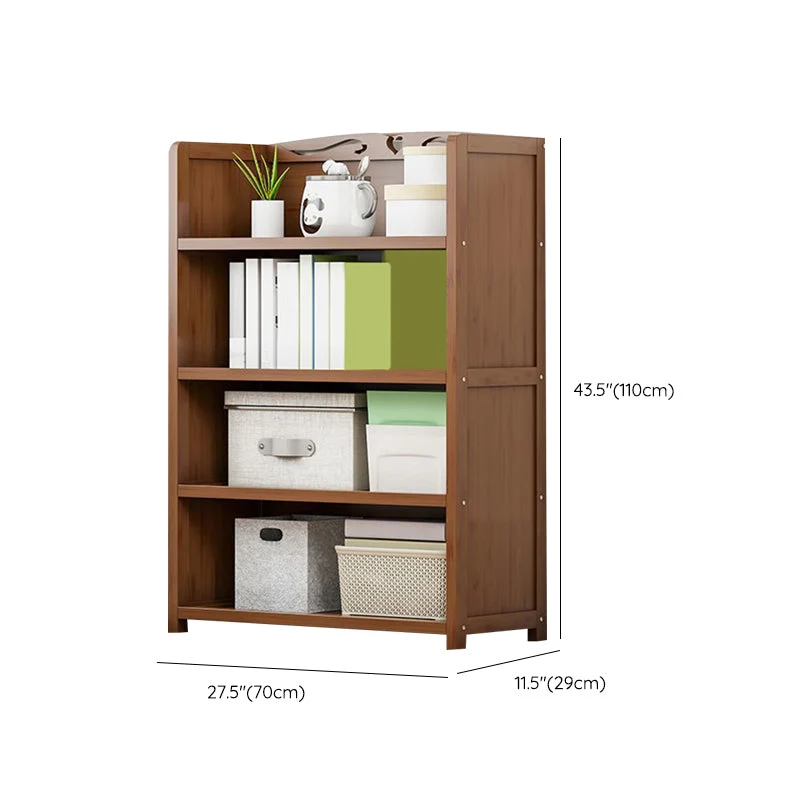 Libreria moderna con schienale chiuso. Scaffale standard legno ingegnerizzato Clearhalo