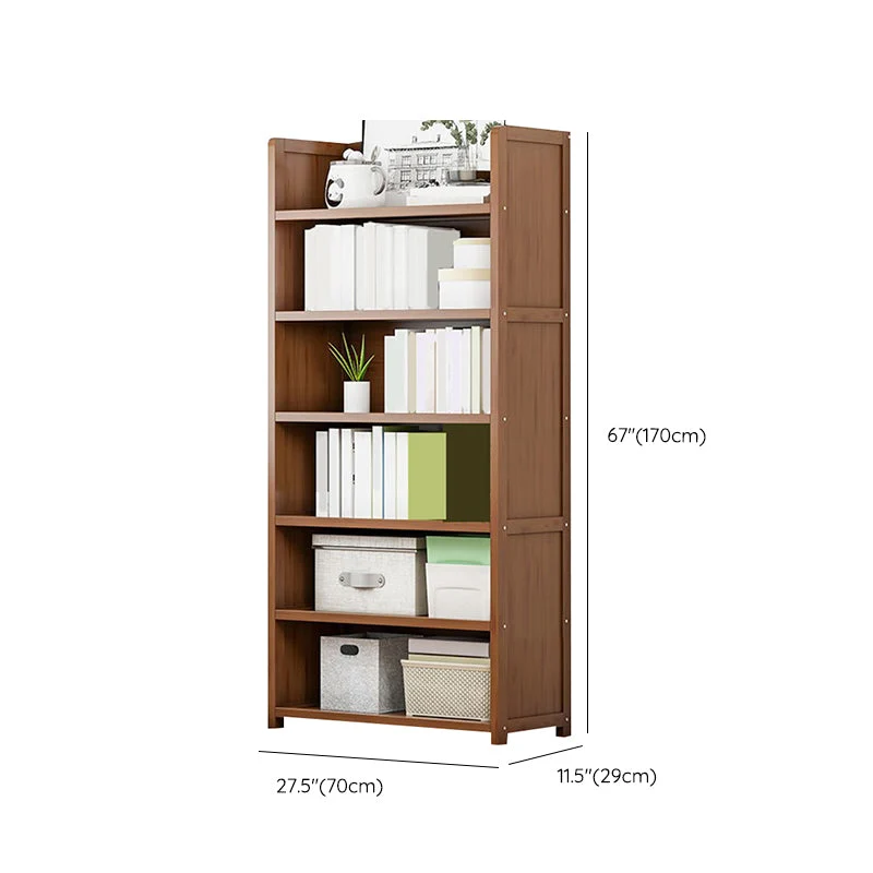 Libreria moderna con schienale chiuso. Scaffale standard legno ingegnerizzato Clearhalo