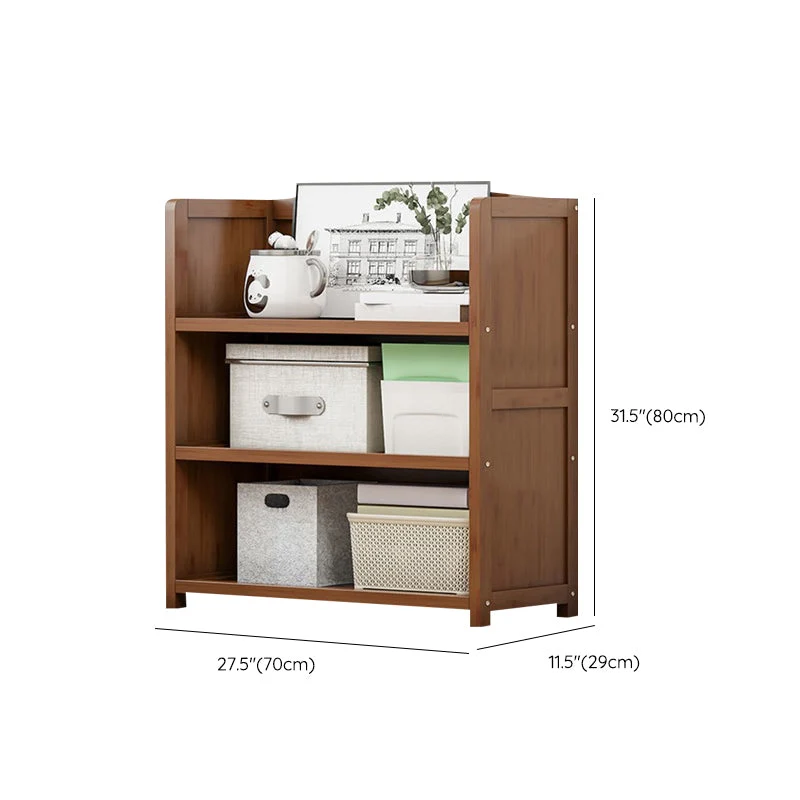 Libreria moderna con schienale chiuso. Scaffale standard legno ingegnerizzato Clearhalo