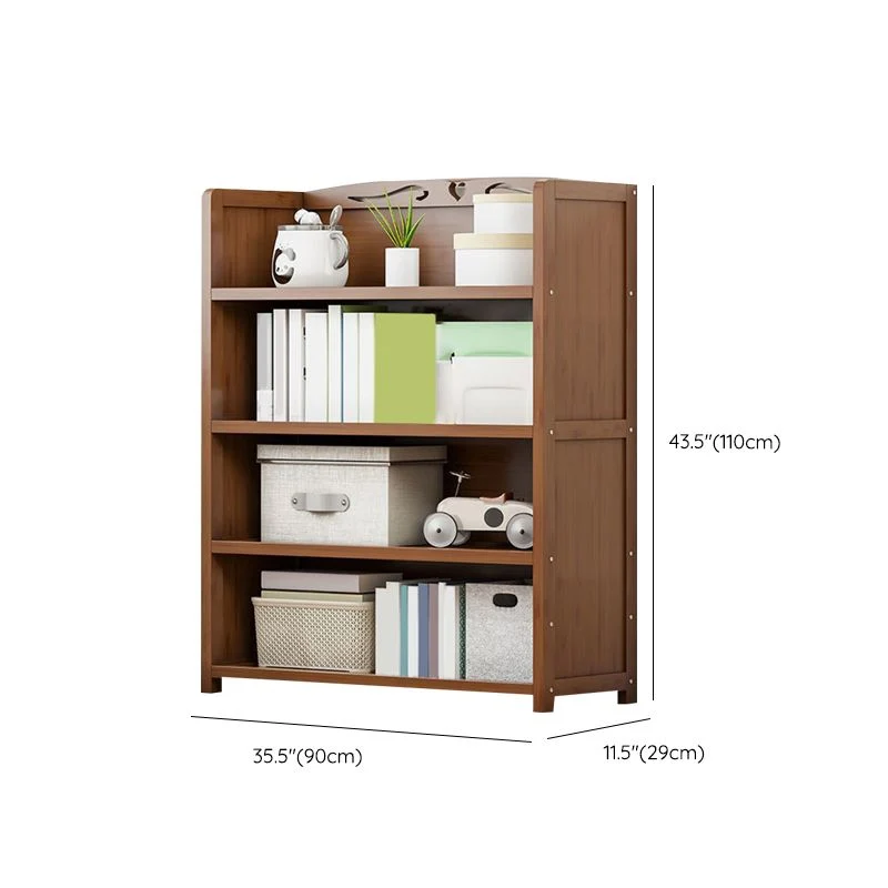 Libreria moderna con schienale chiuso. Scaffale standard legno ingegnerizzato Clearhalo