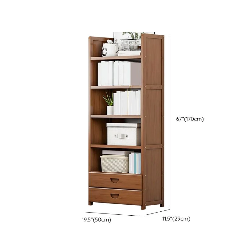 Libreria moderna con schienale chiuso. Scaffale standard legno ingegnerizzato Clearhalo