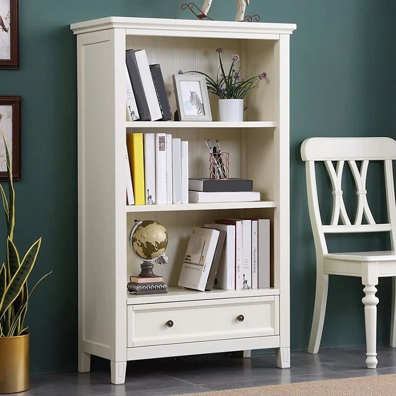 Libreria moderna legno con scaffale standard con schienale chiuso per sala studio Clearhalo
