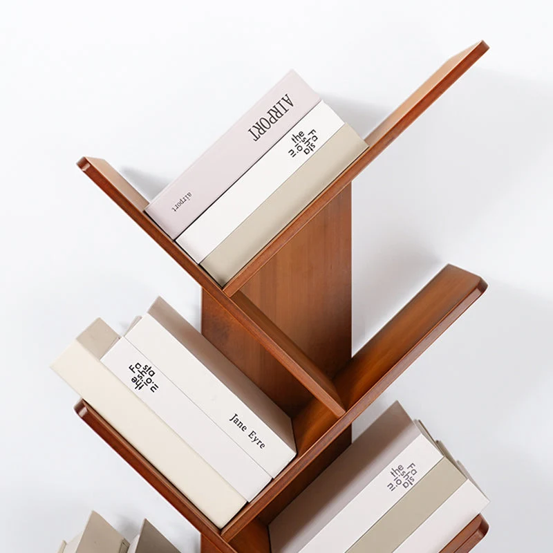 Libreria moderna legno ingegnerizzato con schienale aperto per sala studio Clearhalo