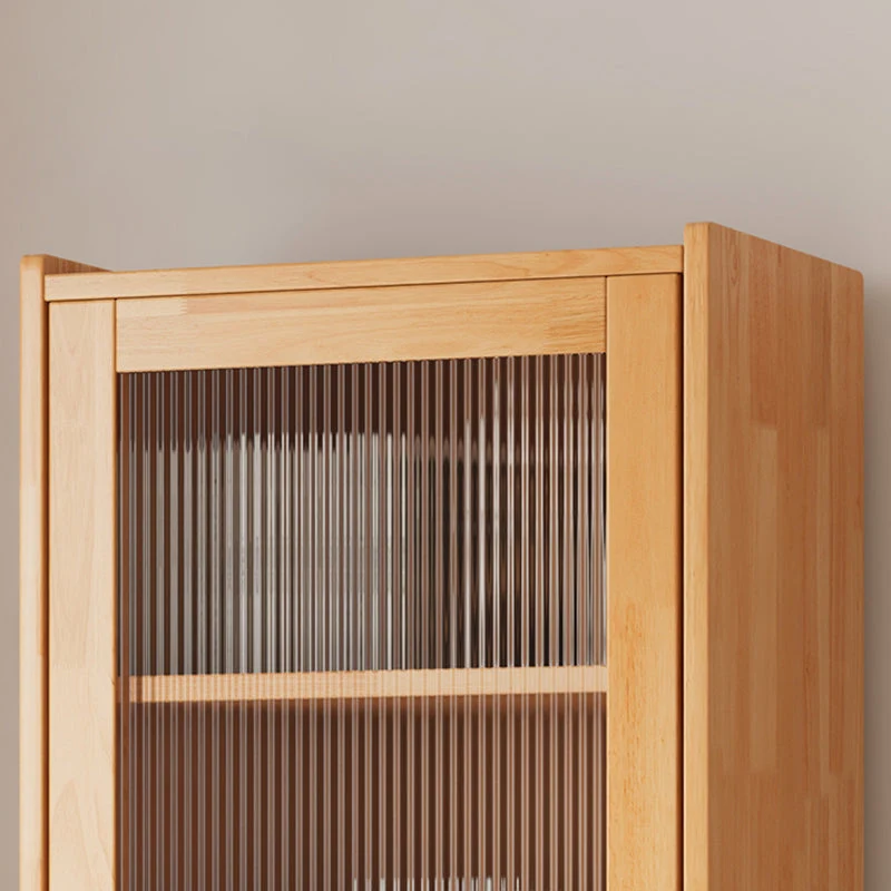 Libreria moderna legno massello con schienale chiuso e cassetti Clearhalo