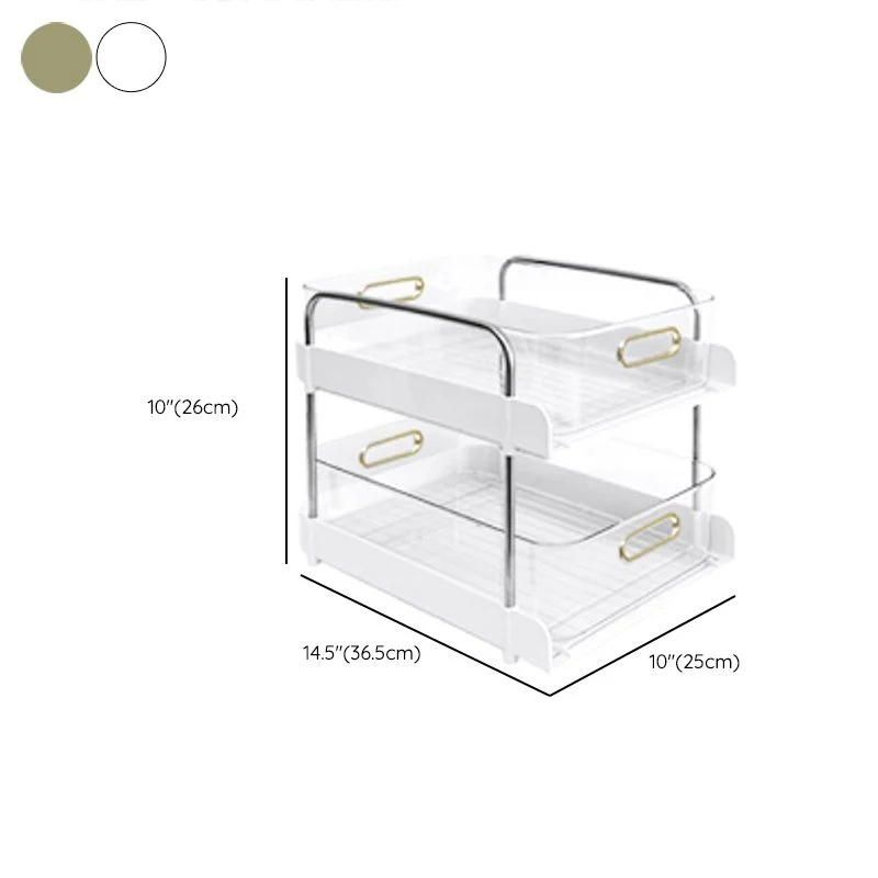 Libreria moderna plastica standard con schienale aperto per sala studio Clearhalo
