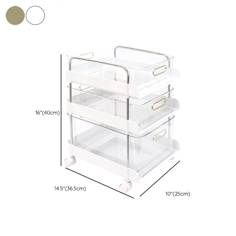 Libreria moderna plastica standard con schienale aperto per sala studio Clearhalo