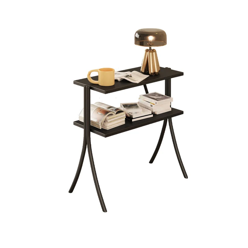 Libreria orizzontale con schienale aperto stile moderno con 2 ripiani Clearhalo