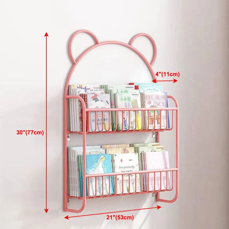 Libreria da parete stile scandinavo da 4,33 pollici per sala studio dell'ufficio Clearhalo