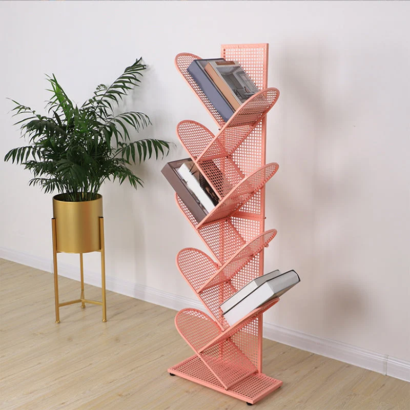 Libreria scandinava metallo Libreria standard con schienale chiuso e ripiani Clearhalo