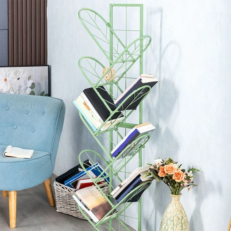 Libreria scandinava metallo Libreria standard con schienale chiuso e ripiani Clearhalo