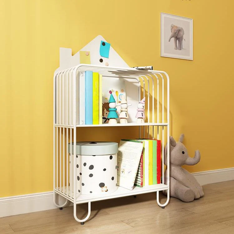 Libreria scandinava metallo Libreria standard con schienale aperto e ripiani Clearhalo
