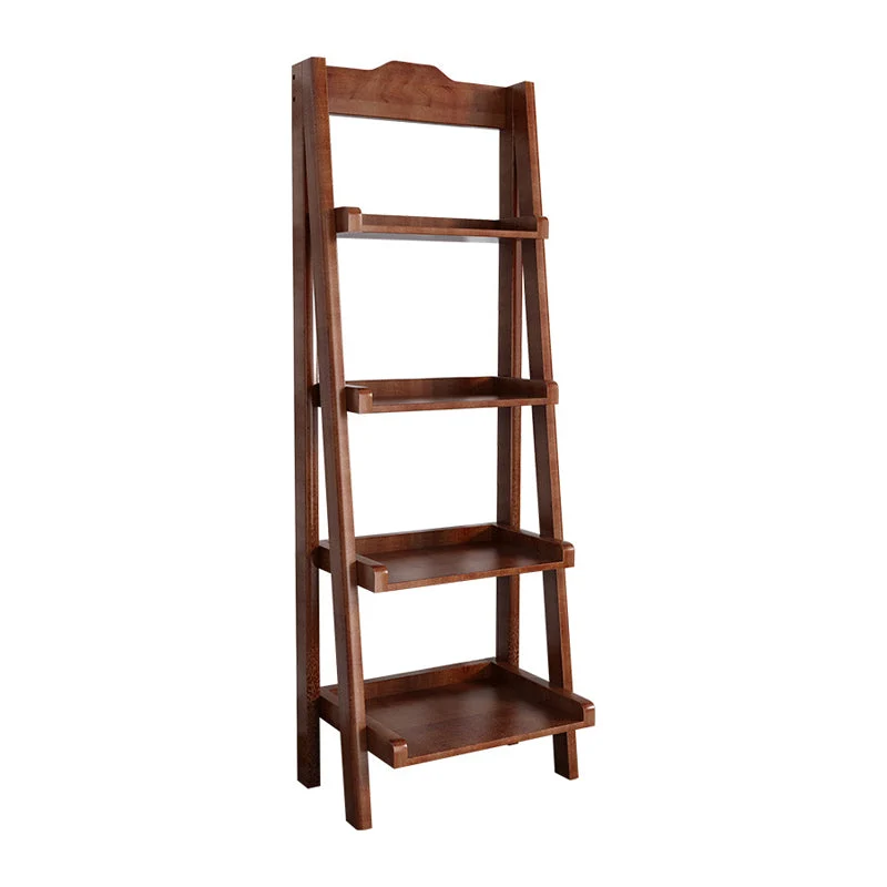 Libreria scandinava standard legno con schienale aperto per sala studio Clearhalo