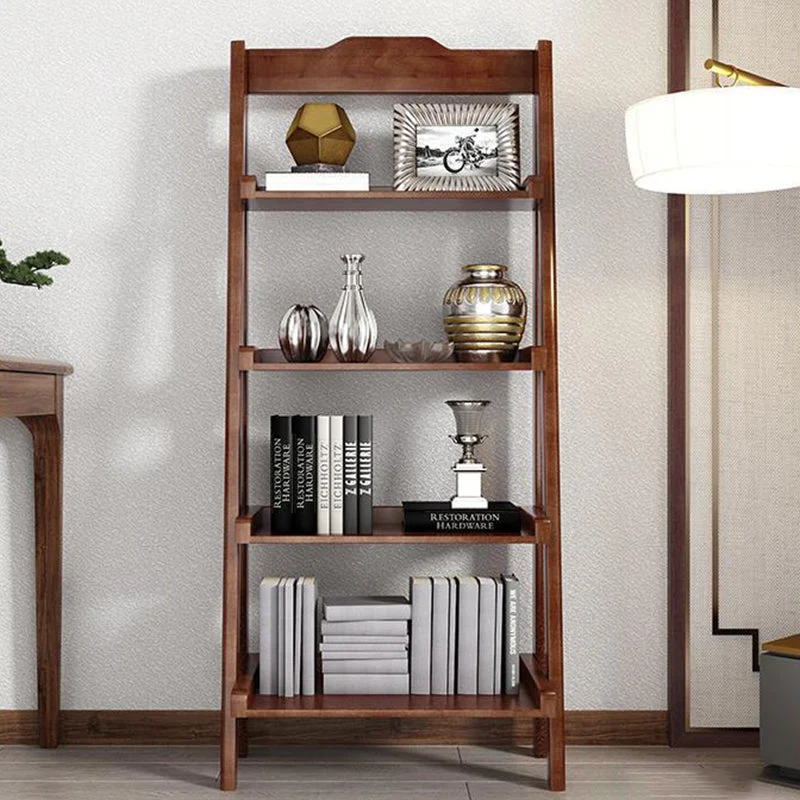 Libreria scandinava standard legno con schienale aperto per sala studio Clearhalo