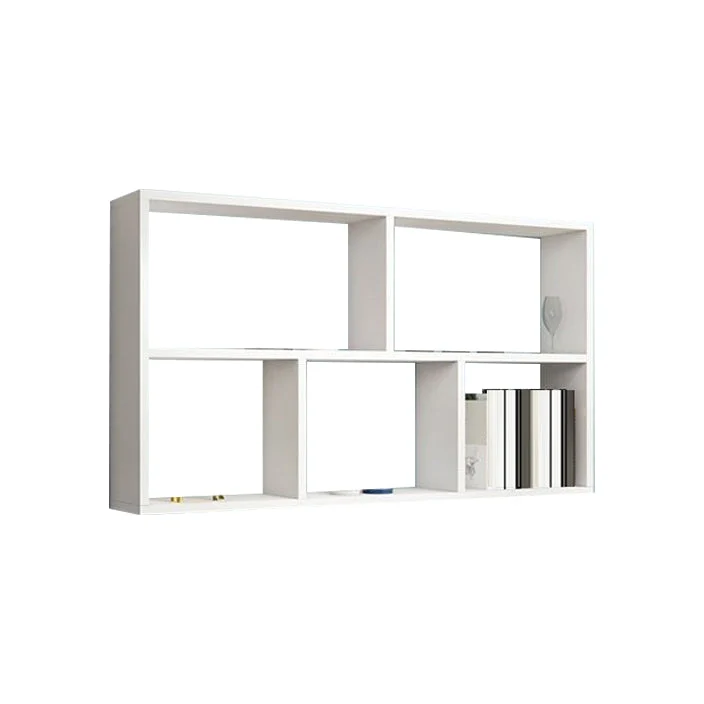Libreria sospesa contemporanea Libreria legno prodotta con montaggio parete Clearhalo