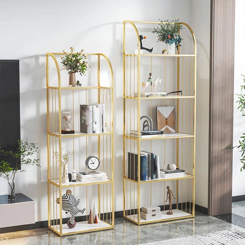 Libreria standard con schienale aperto Libreria moderna metallo Etagere Clearhalo