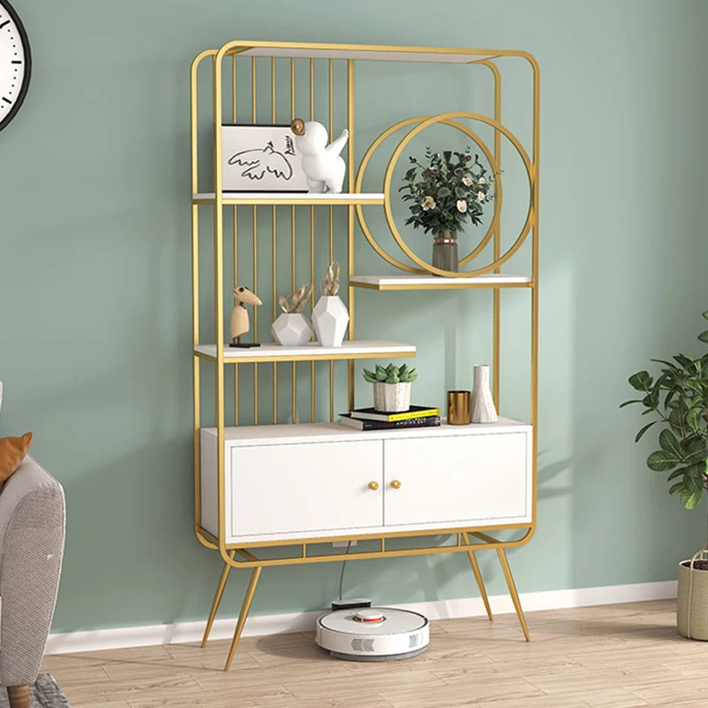 Libreria standard con schienale aperto Libreria metallo con ripiani per sala studio Clearhalo