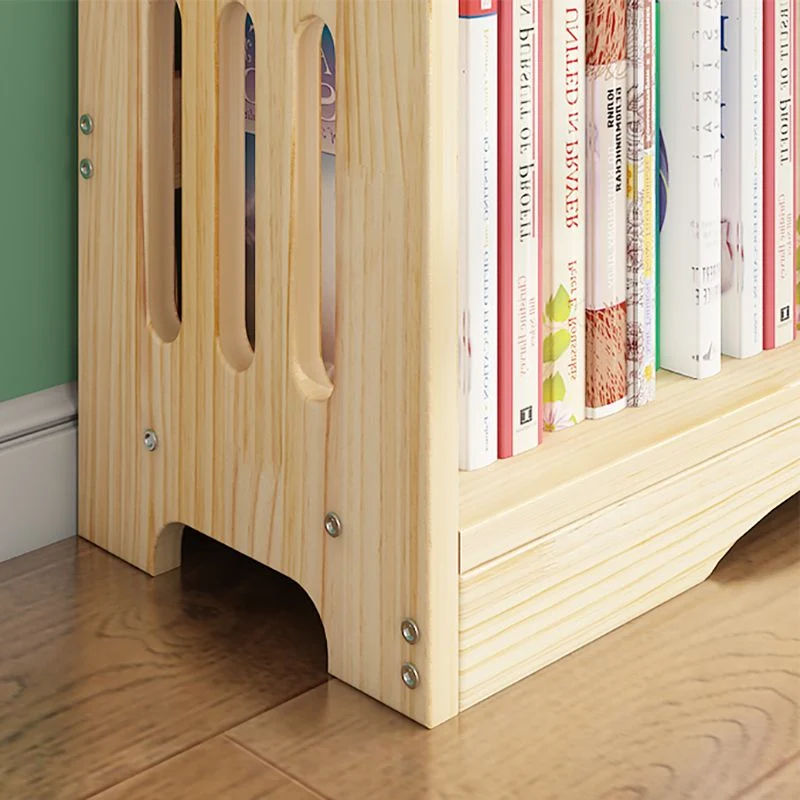 Libreria standard con schienale aperto Libreria contemporanea legno con ripiani Clearhalo