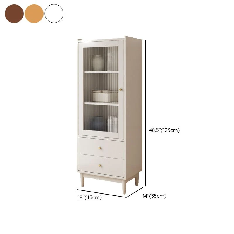 Libreria standard con schienale chiuso Libreria moderna legno massello con cassetti Clearhalo
