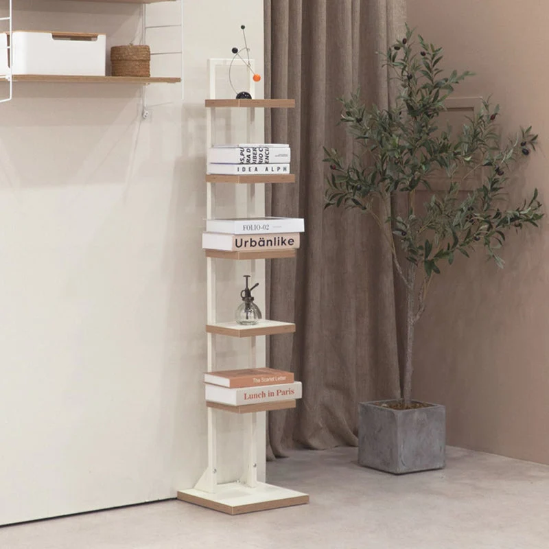 Libreria standard contemporanea Libreria legno ingegnerizzato con retro aperto Clearhalo