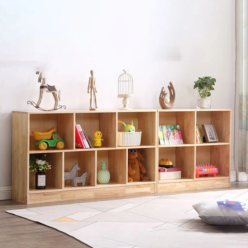 Libreria standard contemporanea Libreria legno naturale con ripiani Clearhalo