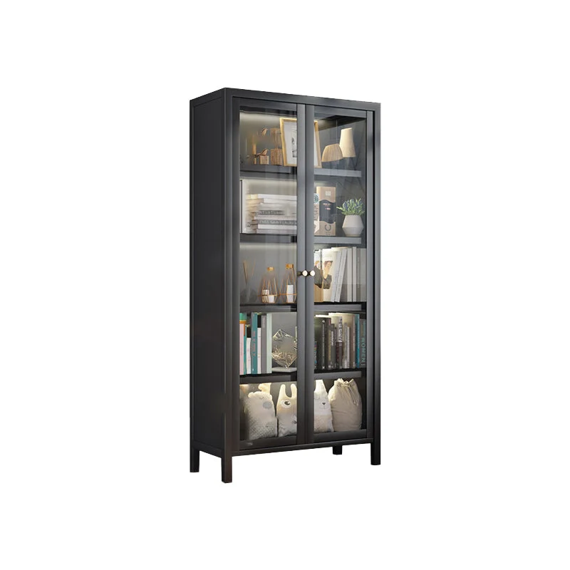 Libreria Standard Glam con schienale chiuso e libreria metallo con ante Clearhalo