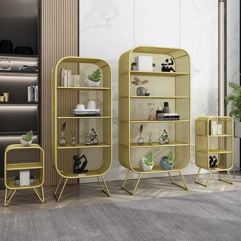 Libreria standard Glam Iron, libreria verticale con schienale chiuso per la casa Clearhalo