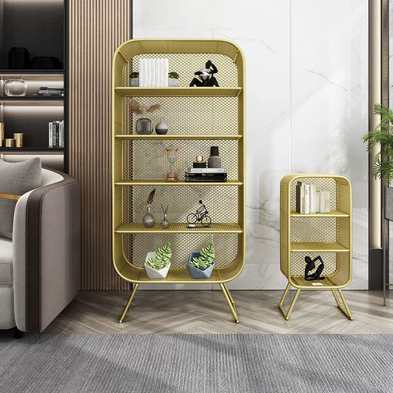 Libreria standard Glam Iron, libreria verticale con schienale chiuso per la casa Clearhalo