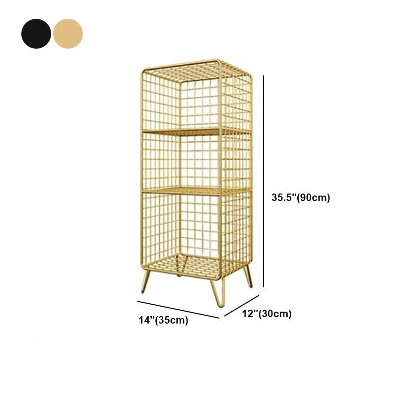 Libreria standard industriale ferro Scaffale verticale con schienale chiuso per camera da letto Clearhalo