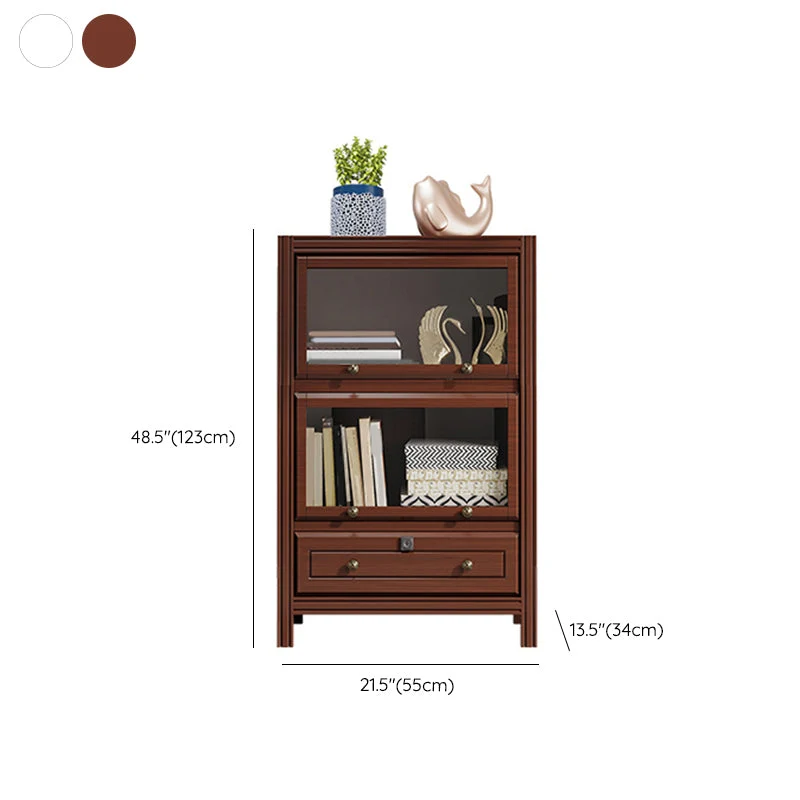 Libreria standard legno con scaffale chiuso stile moderno per sala studio Clearhalo