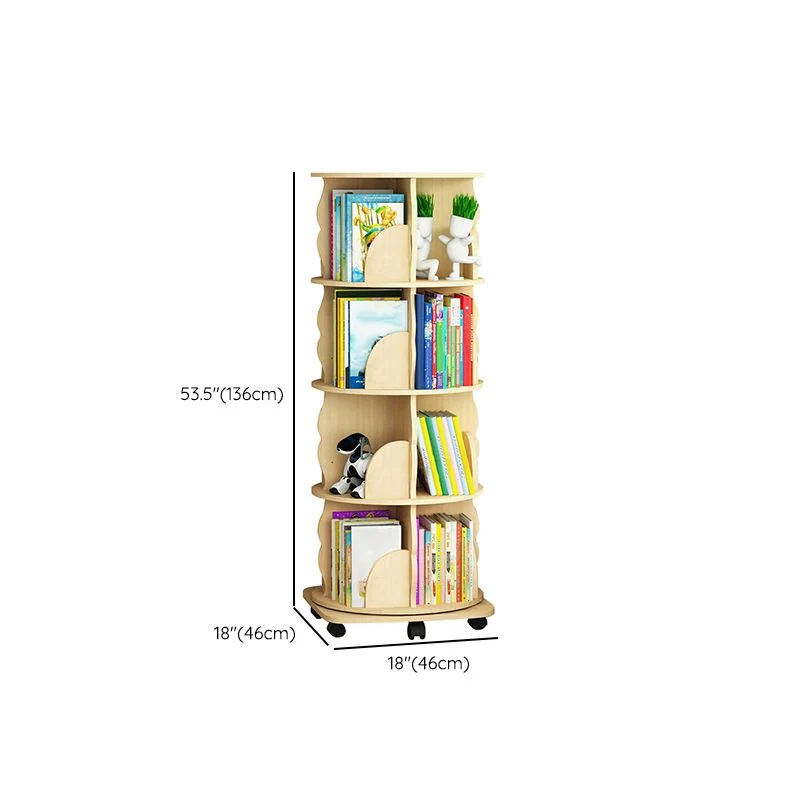 Libreria standard legno Libreria moderna con schienale chiuso e ripiani Clearhalo
