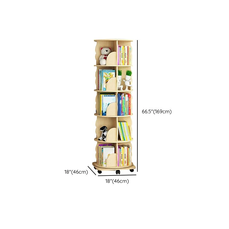 Libreria standard legno Libreria moderna con schienale chiuso e ripiani Clearhalo