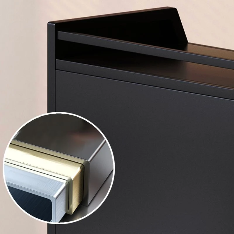 Libreria standard metallo con schienale chiuso stile Glam per sala studio Clearhalo