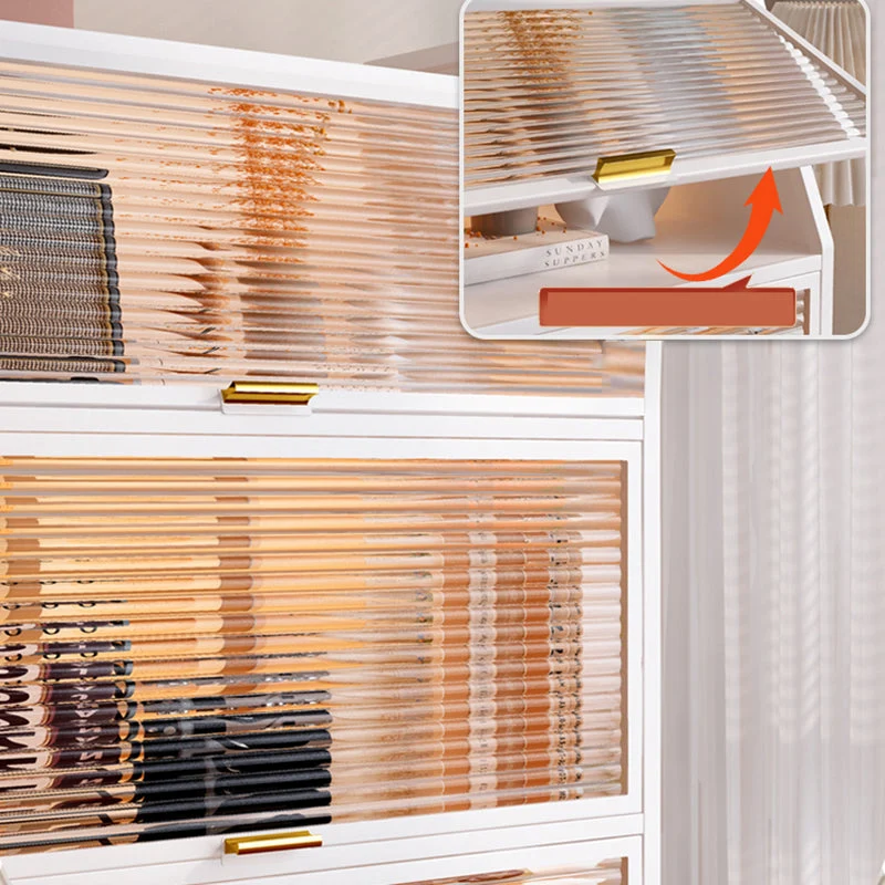 Libreria standard metallo con schienale chiuso stile Glam per sala studio Clearhalo