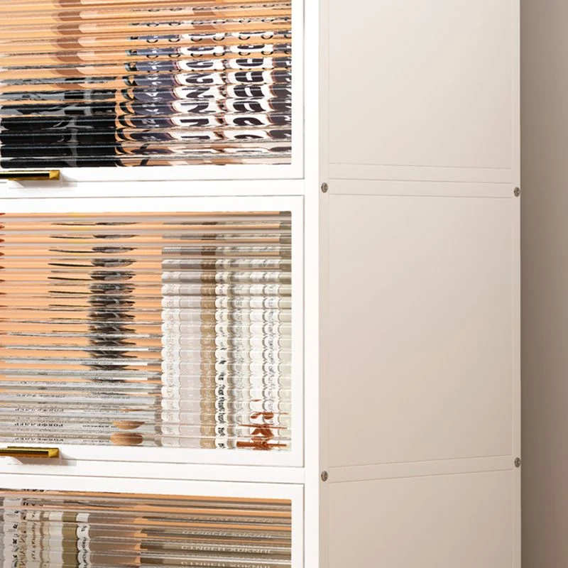 Libreria standard metallo con schienale chiuso stile Glam per sala studio Clearhalo