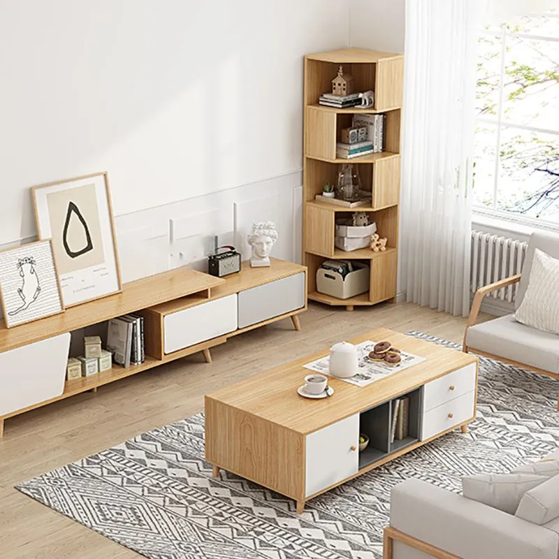 Libreria stile moderno con schienale chiuso legno ingegnerizzato con ripiani Clearhalo